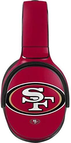 غلاف صوتي من Skinit متوافق مع Skullcandy Venue - تصميم شعار كبير مرخص رسميًا من NFL San Francisco 49ers in Saudi Arabia
