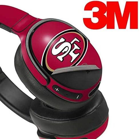 غلاف صوتي من Skinit متوافق مع Skullcandy Venue - تصميم شعار كبير مرخص رسميًا من NFL San Francisco 49ers in Saudi Arabia