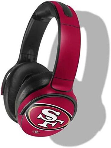 غلاف صوتي من Skinit متوافق مع Skullcandy Venue - تصميم شعار كبير مرخص رسميًا من NFL San Francisco 49ers in Saudi Arabia