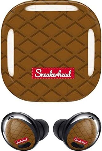 Skinit Decal Audio Skin Compatible with Samsung Galaxy Buds Pro Originally Designed Sneakerhead Gold Pattern Design in Saudi Arabia