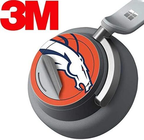Skinit Decal Audio Skin Compatible with Surface Headphones - Officially Licensed NFL Denver Broncos Large Logo Design in Saudi Arabia