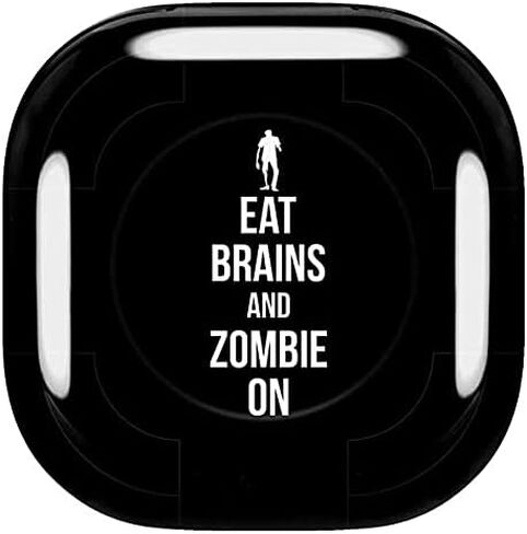 Skinit Decal Audio Skin Compatible with Samsung Galaxy Buds Pro - Skinit Originally Designed Eat Brains and Zombie On Black Design in Saudi Arabia