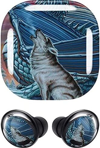 غلاف صوتي من Skinit متوافق مع Samsung Galaxy Buds Pro - Tate and Co. تصميم Dragon and The Wolf in Saudi Arabia