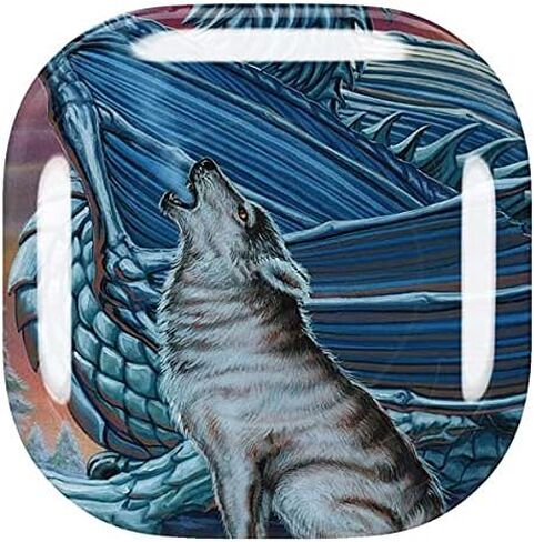 غلاف صوتي من Skinit متوافق مع Samsung Galaxy Buds Pro - Tate and Co. تصميم Dragon and The Wolf in Saudi Arabia