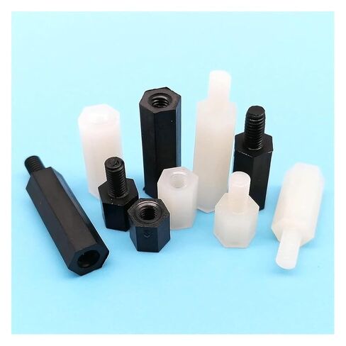 Hexagon Coupling, M2.5 Black Nylon Plastic Hex Connector Joint Column Standoff Spacer for PCB Motherboard Small Tools(M2.5 * 6 (50pcs)) in Saudi Arabia