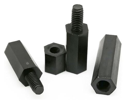 Hexagon Coupling, M2.5 Black Nylon Plastic Hex Connector Joint Column Standoff Spacer for PCB Motherboard Small Tools(M2.5 * 6 (50pcs)) in Saudi Arabia
