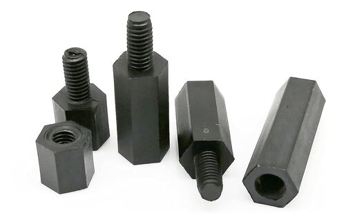 Hexagon Coupling, M2.5 Black Nylon Plastic Hex Connector Joint Column Standoff Spacer for PCB Motherboard Small Tools(M2.5 * 6 (50pcs)) in Saudi Arabia