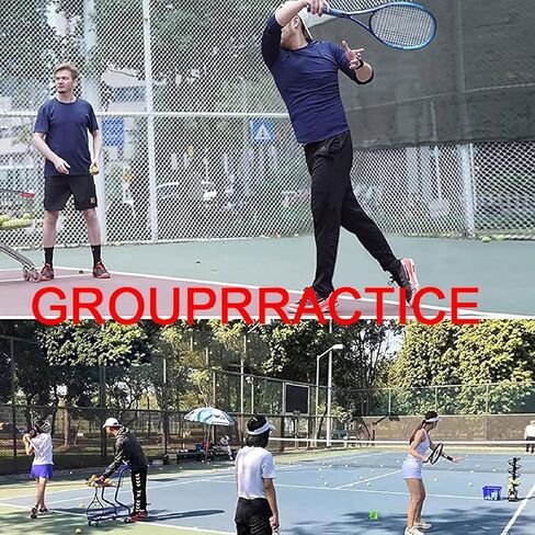 آلة إطلاق كرات البيسبول والتنس 2 في 1، آلة رمي كرة البيسبول المحمولة للتنس، مسافة طيران قابلة للتعديل، تعمل بالبطارية أو محول تيار متردد (الجهاز فقط) in Kuwait