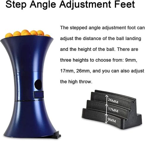 جهاز تدريب تنس الطاولة المحمول، آلة تقديم تنس الطاولة الأوتوماتيكية، سرعة قابلة للتعديل عن بعد، آلة تدريب تنس الطاولة in Kuwait