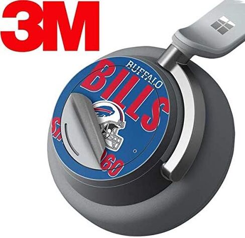 Skinit Decal Audio Skin Compatible with Surface Headphones - Officially Licensed NFL Buffalo Bills Helmet Design in Saudi Arabia