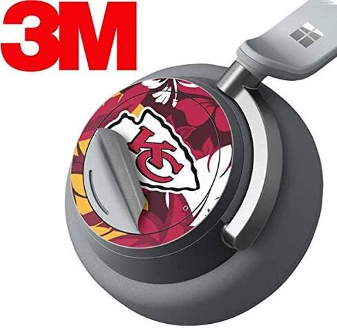 Skinit Decal Audio Skin Compatible with Surface Headphones - Officially Licensed NFL Kansas City Chiefs Tropical Print Design in Saudi Arabia