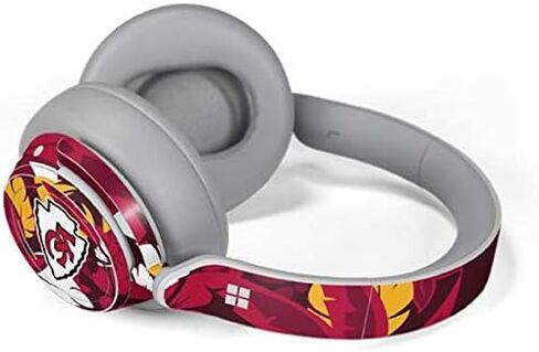 Skinit Decal Audio Skin Compatible with Surface Headphones - Officially Licensed NFL Kansas City Chiefs Tropical Print Design in Saudi Arabia