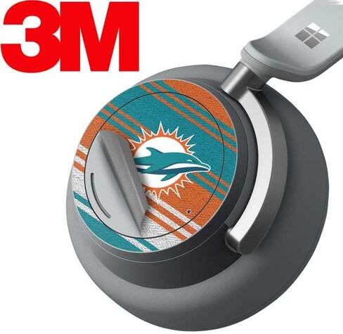 غلاف صوتي من Skinit متوافق مع سماعات الرأس Surface - تصميم مرخص رسميًا من NFL Miami Dolphins Trailblazer in Saudi Arabia