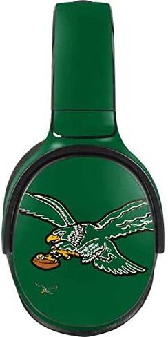غلاف صوتي من Skinit متوافق مع Skullcandy Venue - تصميم شعار NFL Philadelphia Eagles Retro مرخص رسميًا in Saudi Arabia
