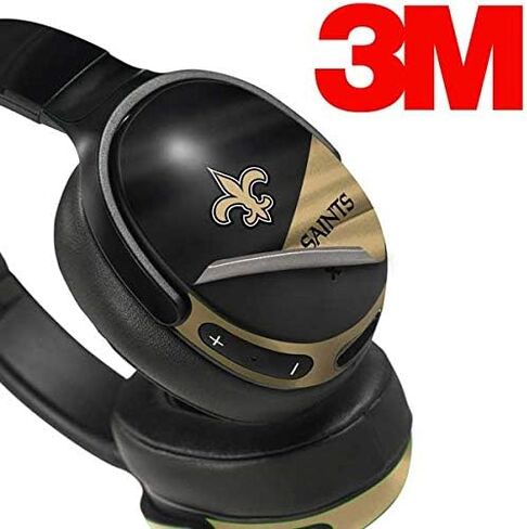 غلاف صوتي من Skinit متوافق مع Skullcandy Venue - تصميم مرخص رسميًا من NFL New Orleans Saints in Saudi Arabia