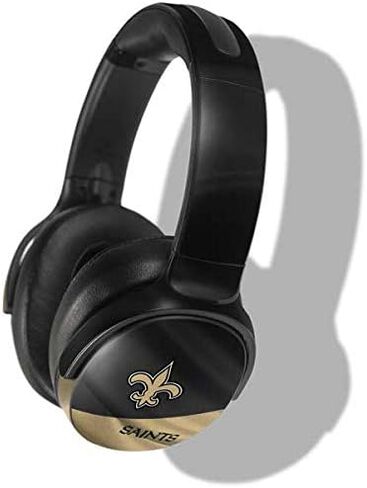 غلاف صوتي من Skinit متوافق مع Skullcandy Venue - تصميم مرخص رسميًا من NFL New Orleans Saints in Saudi Arabia
