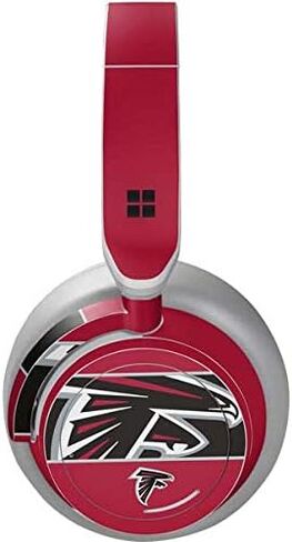 Skinit Decal Audio Skin Compatible with Surface Headphones - Officially Licensed NFL Atlanta Falcons Zone Block Design in Saudi Arabia