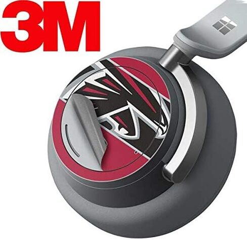 Skinit Decal Audio Skin Compatible with Surface Headphones - Officially Licensed NFL Atlanta Falcons Zone Block Design in Saudi Arabia