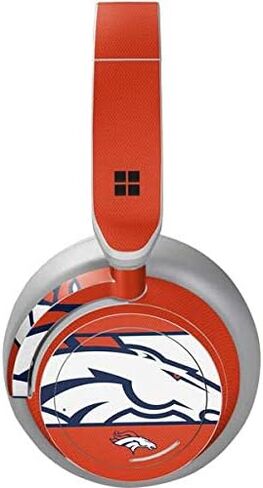 غلاف صوتي من Skinit متوافق مع سماعات الرأس Surface - تصميم بلوك منطقة مرخص رسميًا من NFL Denver Broncos in Saudi Arabia