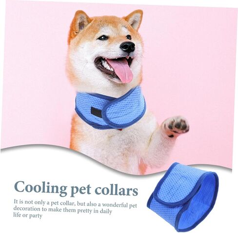BESPORTBLE Dog Cooling Collar Lightweight PVA Bandana for Pets Reusable and Portable Cooling for Outdoor Activities Keeps Dogs Cool Hot Weather in Saudi Arabia