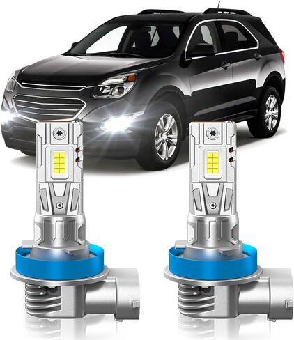 Fit for Toyota Corolla 2009-2016 Fog Light Bulbs or DRL, 6000K Cool White 700% Brightness, Real 1:1 Size Plug and Play, Pack of 2 in Kuwait