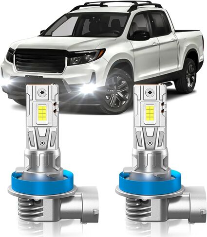 Fit for Toyota Corolla 2009-2016 Fog Light Bulbs or DRL, 6000K Cool White 700% Brightness, Real 1:1 Size Plug and Play, Pack of 2 in Kuwait