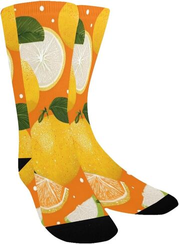 جوارب Sunny Citrus Art للمشي لمسافات طويلة - جوارب شتوية حرارية سميكة دافئة للأطفال الصغار للأولاد والبنات للمدرسة، والارتداء اليومي والأنشطة الخارجية in Kuwait