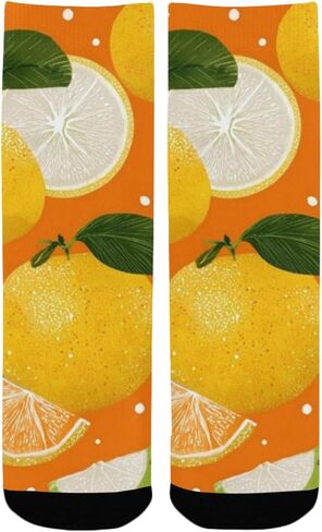 جوارب Sunny Citrus Art للمشي لمسافات طويلة - جوارب شتوية حرارية سميكة دافئة للأطفال الصغار للأولاد والبنات للمدرسة، والارتداء اليومي والأنشطة الخارجية in Kuwait