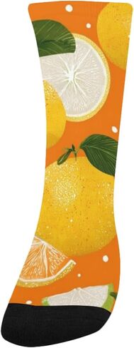 جوارب Sunny Citrus Art للمشي لمسافات طويلة - جوارب شتوية حرارية سميكة دافئة للأطفال الصغار للأولاد والبنات للمدرسة، والارتداء اليومي والأنشطة الخارجية in Kuwait