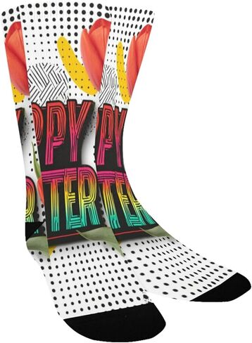 جوارب Pop Art لعيد الفصح للمشي لمسافات طويلة - جوارب شتوية حرارية سميكة دافئة للأطفال الصغار للأولاد والبنات للمدرسة، والارتداء اليومي والأنشطة الخارجية in Kuwait