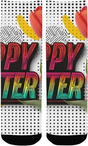 جوارب Pop Art لعيد الفصح للمشي لمسافات طويلة - جوارب شتوية حرارية سميكة دافئة للأطفال الصغار للأولاد والبنات للمدرسة، والارتداء اليومي والأنشطة الخارجية in Kuwait