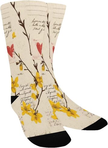 جوارب Ast Letter Bloom Flower للمشي لمسافات طويلة - جوارب شتوية حرارية سميكة دافئة للأولاد والبنات للمدرسة، والارتداء اليومي والأنشطة الخارجية in Kuwait