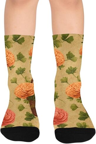 جوارب Warm Garden Bloom للمشي لمسافات طويلة - جوارب شتوية حرارية سميكة دافئة للأطفال الصغار للأولاد والبنات للمدرسة، والارتداء اليومي والأنشطة الخارجية in Kuwait