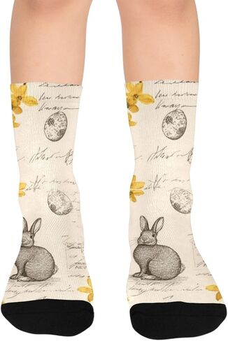 جوارب المشي لمسافات طويلة على شكل أرنب عيد الفصح - جوارب شتوية سميكة دافئة للأولاد والبنات الصغار للمدرسة، والارتداء اليومي والأنشطة الخارجية in Kuwait