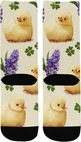 جوارب لطيفة للمشي لمسافات طويلة من Lucky Clover Chicks - جوارب شتوية حرارية سميكة دافئة للأولاد والبنات للمدرسة، والارتداء اليومي والأنشطة الخارجية in Kuwait