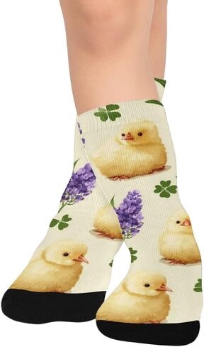 جوارب لطيفة للمشي لمسافات طويلة من Lucky Clover Chicks - جوارب شتوية حرارية سميكة دافئة للأولاد والبنات للمدرسة، والارتداء اليومي والأنشطة الخارجية in Kuwait