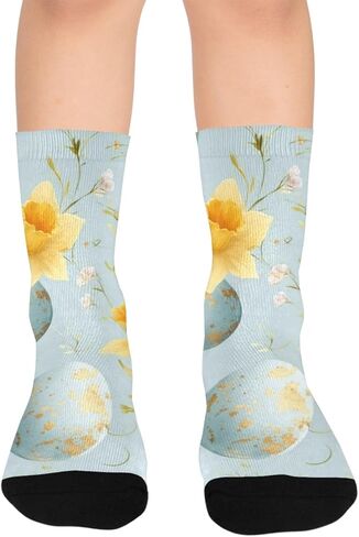 جوارب Daffodil بيضة عيد الفصح للمشي لمسافات طويلة - جوارب شتوية حرارية سميكة دافئة للأولاد والبنات للمدرسة، والارتداء اليومي والأنشطة الخارجية in Kuwait