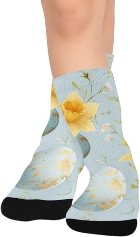 جوارب Daffodil بيضة عيد الفصح للمشي لمسافات طويلة - جوارب شتوية حرارية سميكة دافئة للأولاد والبنات للمدرسة، والارتداء اليومي والأنشطة الخارجية in Kuwait