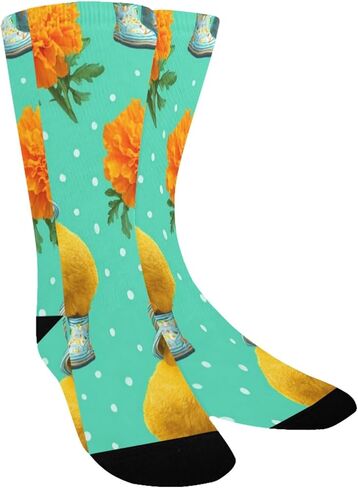 Cute Garden Chick Green Hiking Socks - Toddler Boys & Girls Warm Thick Thermal Winter Crew Socks for School, Daily Wear & Outdoor Activities in Saudi Arabia