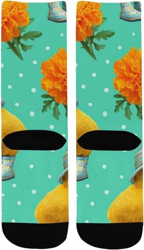 Cute Garden Chick Green Hiking Socks - Toddler Boys & Girls Warm Thick Thermal Winter Crew Socks for School, Daily Wear & Outdoor Activities in Saudi Arabia