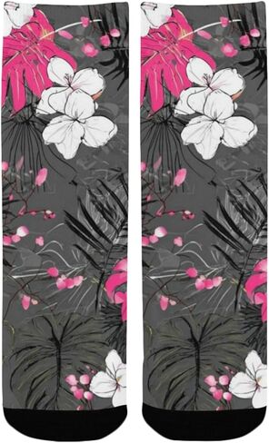 جوارب Art Tropical Bloom للمشي لمسافات طويلة - جوارب شتوية حرارية سميكة دافئة للأطفال الصغار للأولاد والبنات للمدرسة، والارتداء اليومي والأنشطة الخارجية in Kuwait