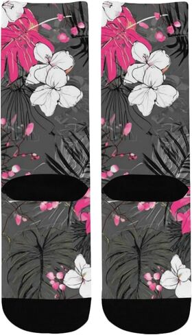جوارب Art Tropical Bloom للمشي لمسافات طويلة - جوارب شتوية حرارية سميكة دافئة للأطفال الصغار للأولاد والبنات للمدرسة، والارتداء اليومي والأنشطة الخارجية in Kuwait