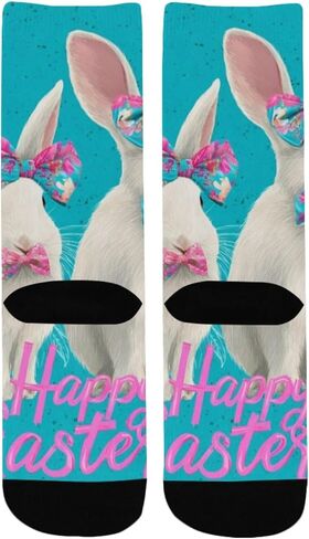 جوارب المشي لمسافات طويلة على شكل أرنب عيد الفصح الاستوائية - جوارب شتوية سميكة دافئة للأولاد والبنات الصغار للمدرسة، والارتداء اليومي والأنشطة الخارجية in Kuwait