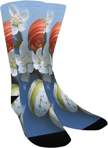 جوارب فاخرة للمشي لمسافات طويلة باللون الأزرق لعيد الفصح - جوارب شتوية سميكة دافئة للأولاد والبنات الصغار للمدرسة، والارتداء اليومي والأنشطة الخارجية in Kuwait