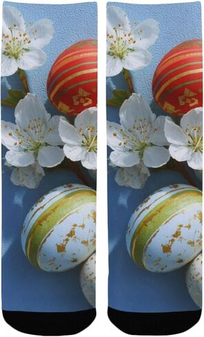 جوارب فاخرة للمشي لمسافات طويلة باللون الأزرق لعيد الفصح - جوارب شتوية سميكة دافئة للأولاد والبنات الصغار للمدرسة، والارتداء اليومي والأنشطة الخارجية in Kuwait