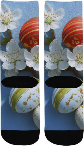 جوارب فاخرة للمشي لمسافات طويلة باللون الأزرق لعيد الفصح - جوارب شتوية سميكة دافئة للأولاد والبنات الصغار للمدرسة، والارتداء اليومي والأنشطة الخارجية in Kuwait