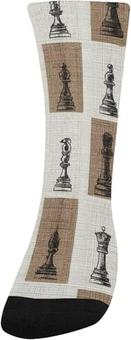 Vintage Chess Sketch Hiking Socks - Toddler Boys & Girls Warm Thick Thermal Winter Crew Socks for School, Daily Wear & Outdoor Activities in Saudi Arabia