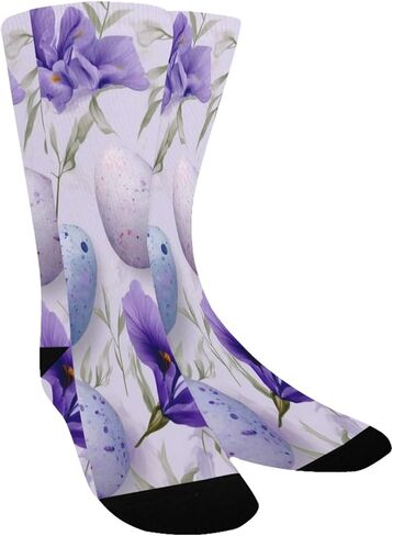 جوارب أرجوانية للتنزه سيرًا على الأقدام لعيد الفصح من Ink Iris - جوارب شتوية حرارية سميكة دافئة للأولاد والبنات للمدرسة، والارتداء اليومي والأنشطة الخارجية in Kuwait