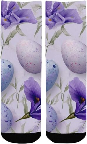 جوارب أرجوانية للتنزه سيرًا على الأقدام لعيد الفصح من Ink Iris - جوارب شتوية حرارية سميكة دافئة للأولاد والبنات للمدرسة، والارتداء اليومي والأنشطة الخارجية in Kuwait