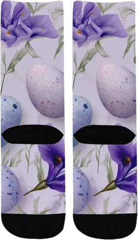 جوارب أرجوانية للتنزه سيرًا على الأقدام لعيد الفصح من Ink Iris - جوارب شتوية حرارية سميكة دافئة للأولاد والبنات للمدرسة، والارتداء اليومي والأنشطة الخارجية in Kuwait